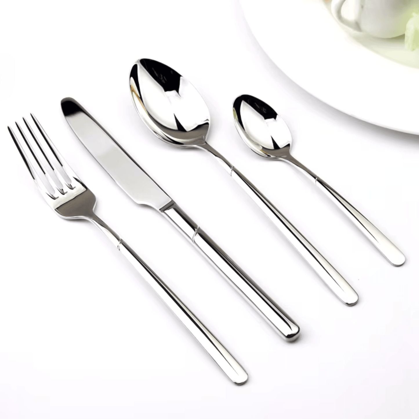 Stainless steel flatware set - HomeCompli