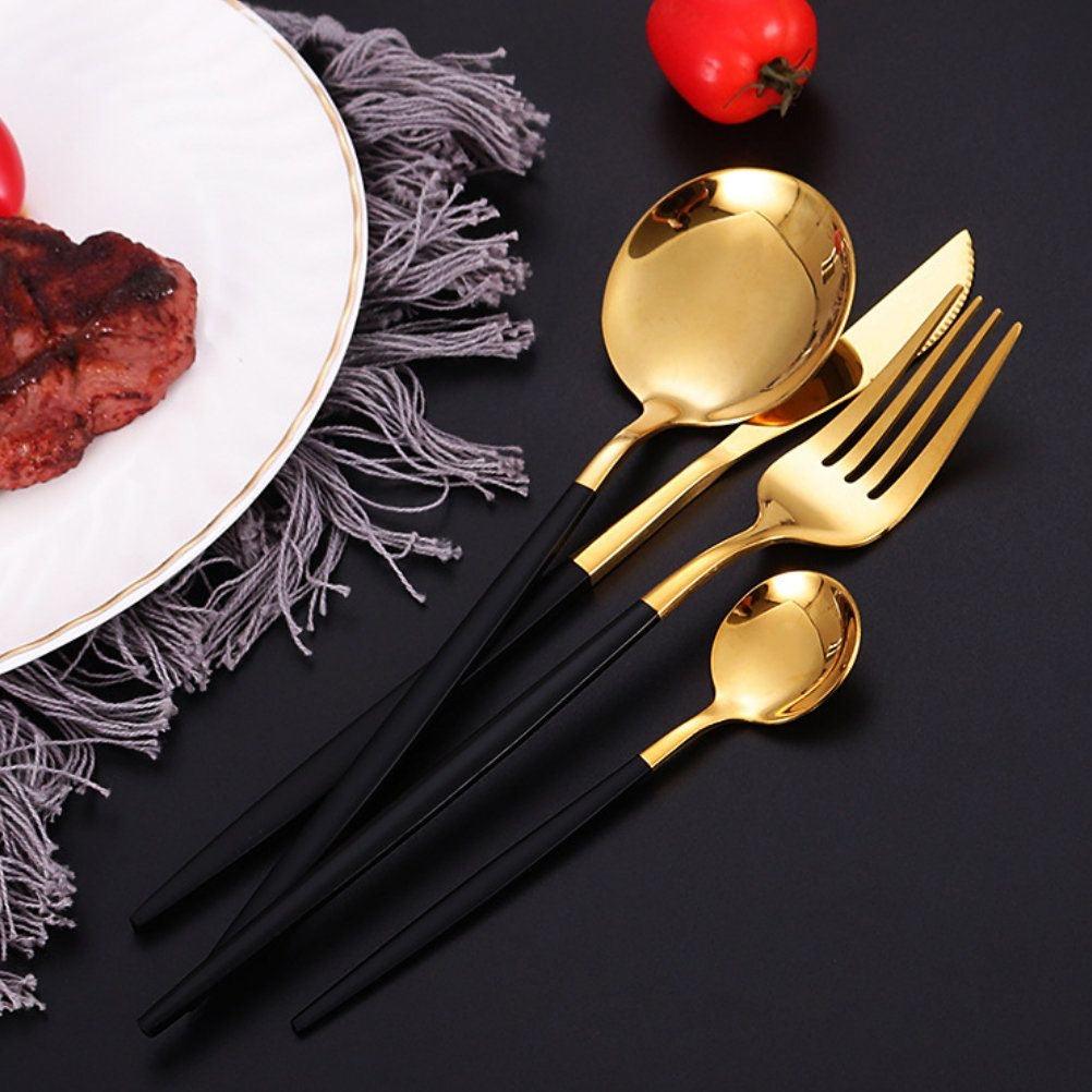 Stainless steel flatware set - HomeCompli