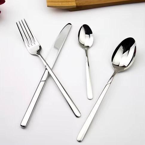 Stainless steel flatware set - HomeCompli