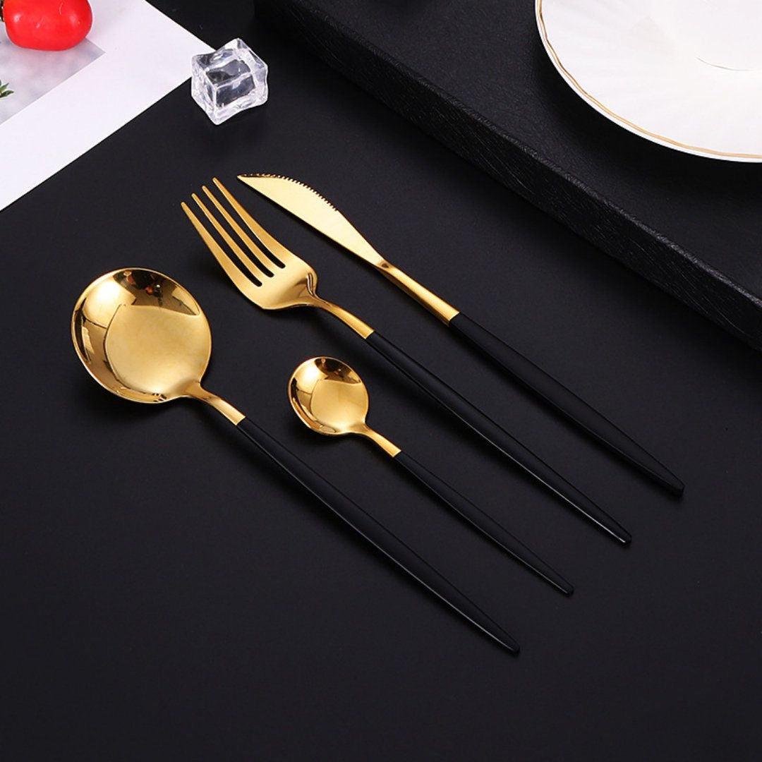 Stainless steel flatware set - HomeCompli
