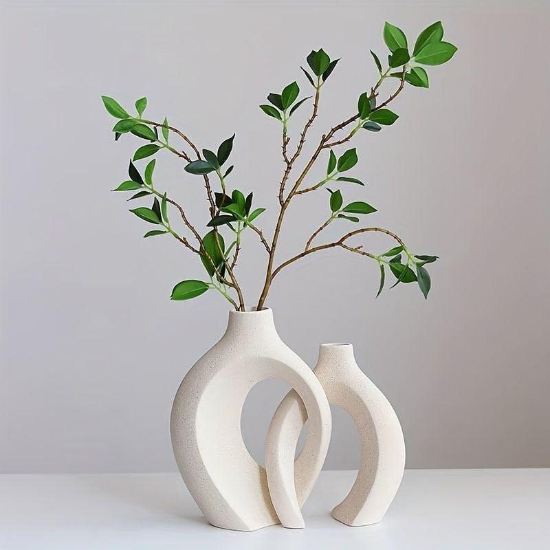 Aesthetic Ceramic Vase - HomeCompli