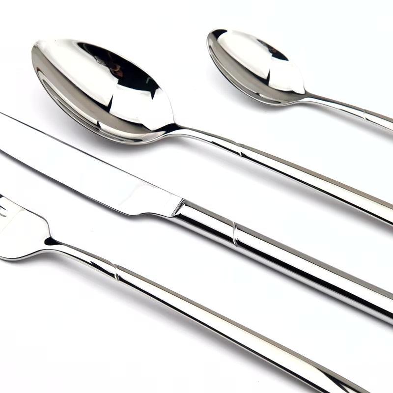 Stainless steel flatware set - HomeCompli