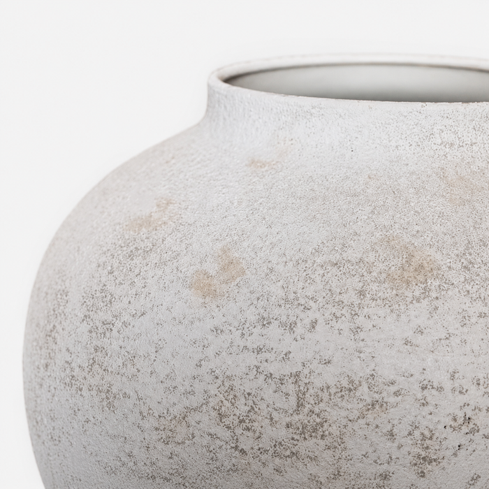 EIRA Textured Metal Vase